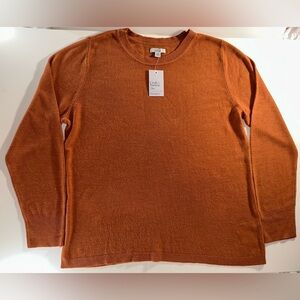 Croft & Barrow Extra Soft Crewneck Sweater Brick Orange Size XXL New with Tags